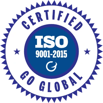 ISO 9001:2015 certified badge